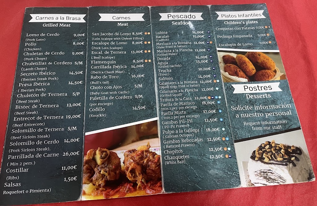 Asador Puerta de Alcala — Carta