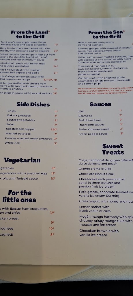 Restaurante Pier 19 — Mas recientes