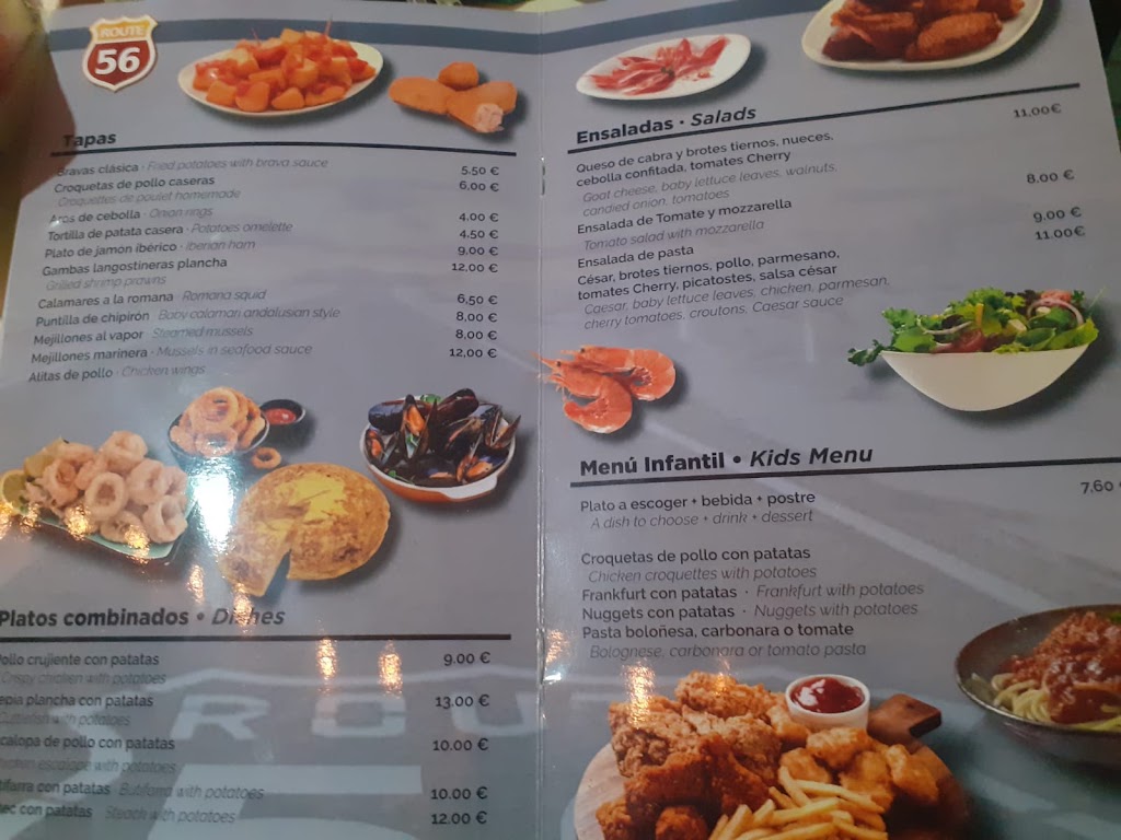 Panaderia Cafeteria 56 — Carta
