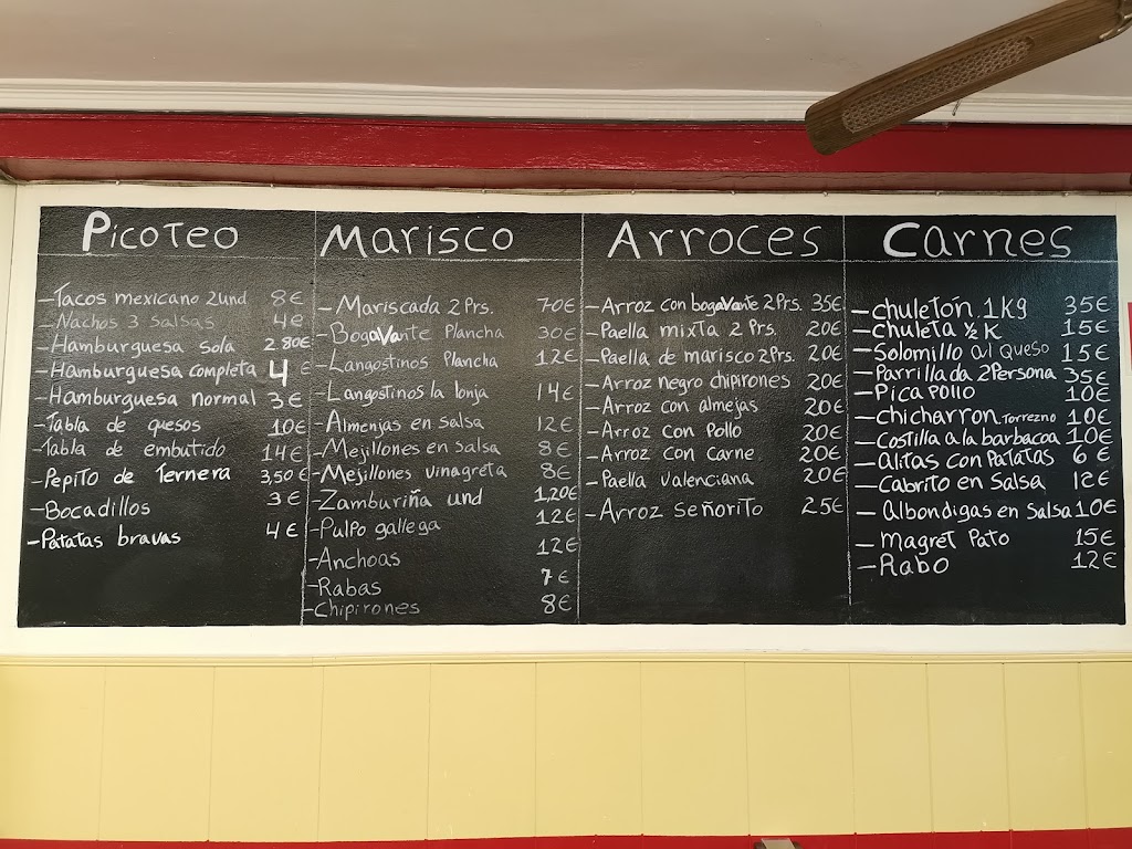 CAFE BAR LA LONJA — Carta