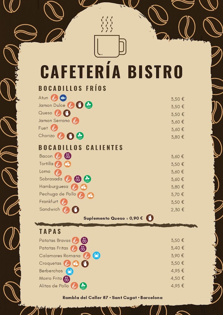 Bar Bistro — Carta