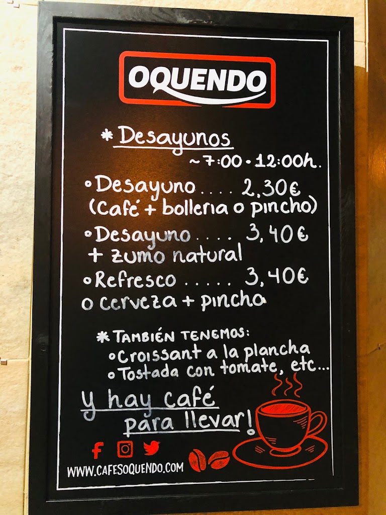 Cafeteria La Esquinita — Carta