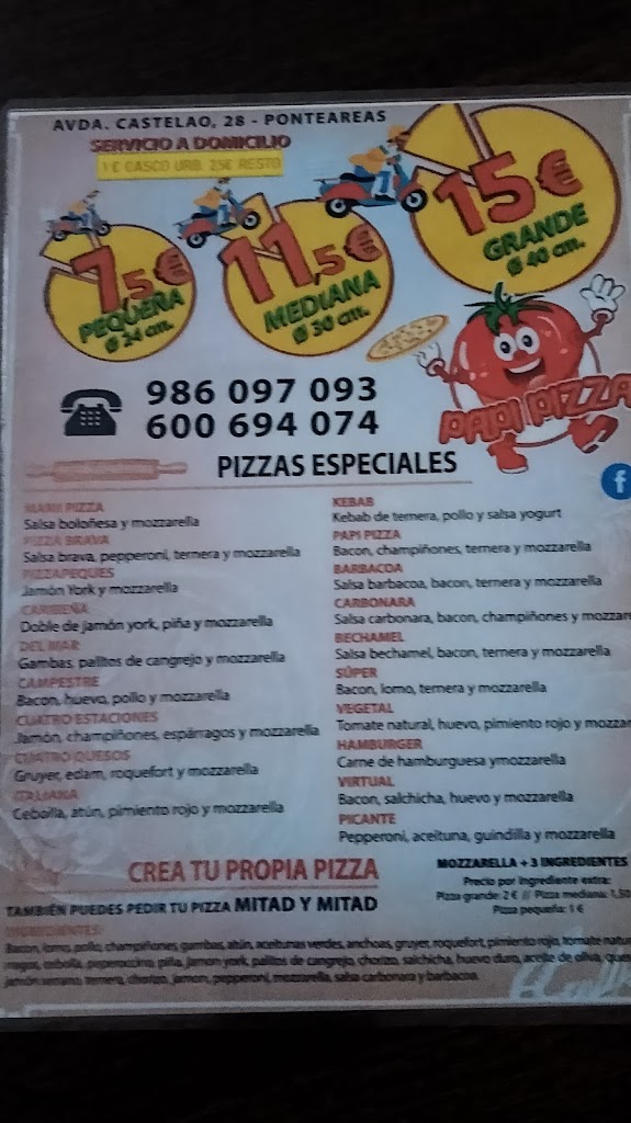 Papi Pizza — Del propietario