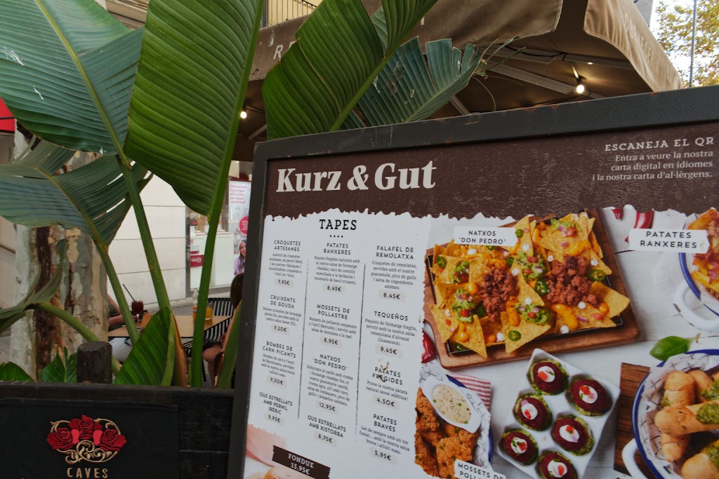 Kurz&Gut Vilanova — Carta