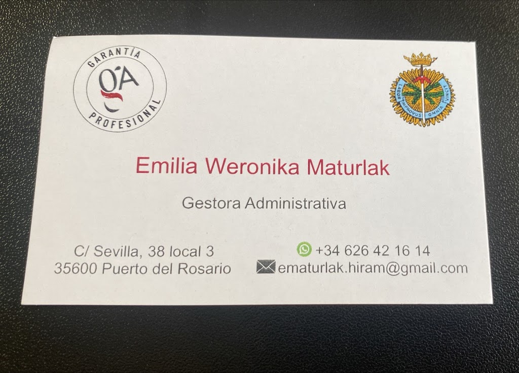 Traspaso de Coche Fuerteventura - Gestora Emilia Weronika Maturlak