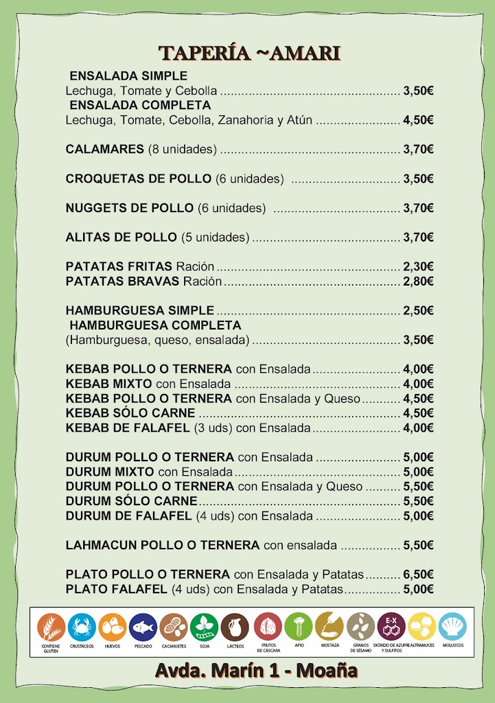 Kebab AmAri — Carta