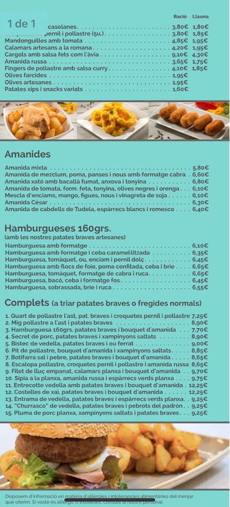 Cafeteria STOP — Carta