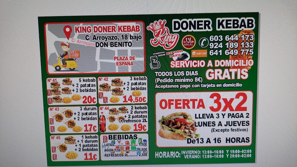 King Doner Kebab Don Benito — Del propietario