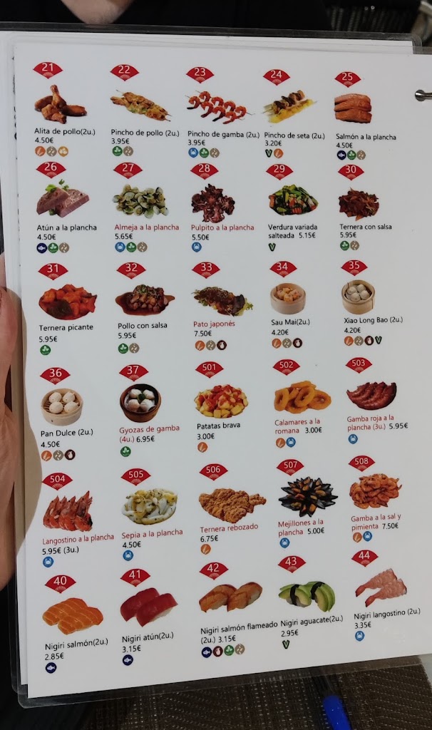 Sushi Osaka 1 — Carta