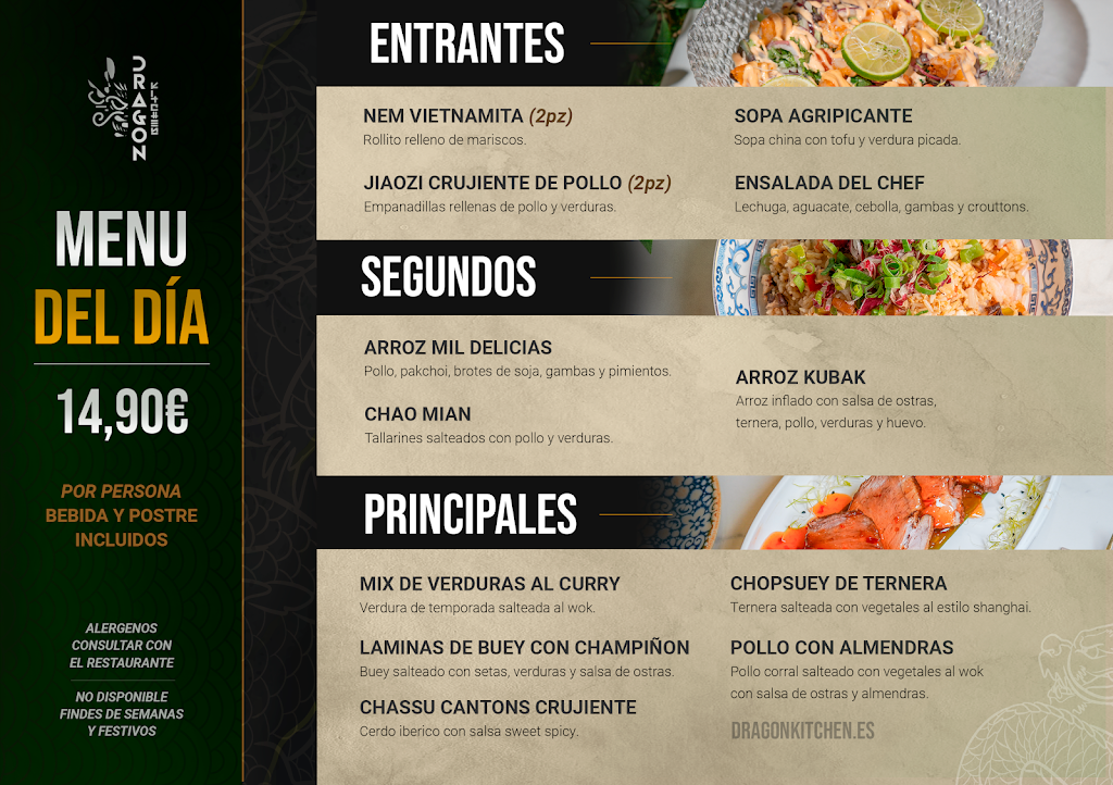 Dragon Kitchen Leganes — Carta