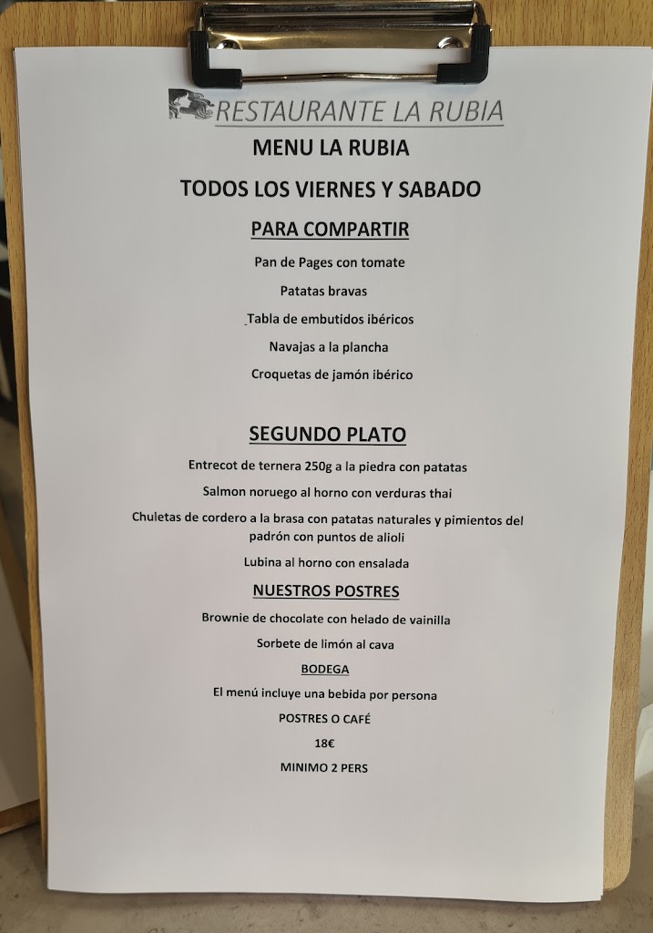 Restaurante La Rubia - Castelldefels — Del propietario