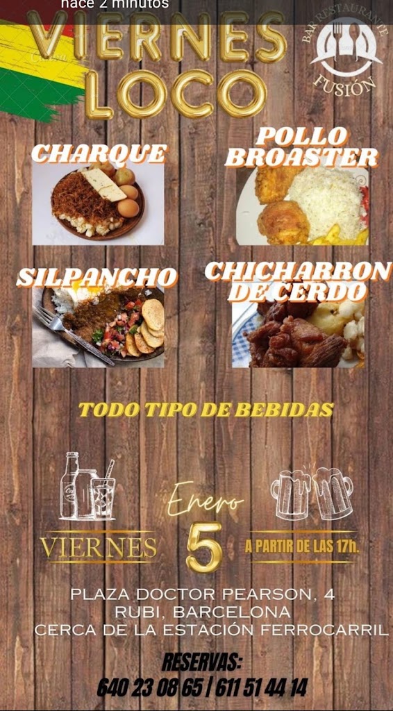 BAR FUSION — Del propietario