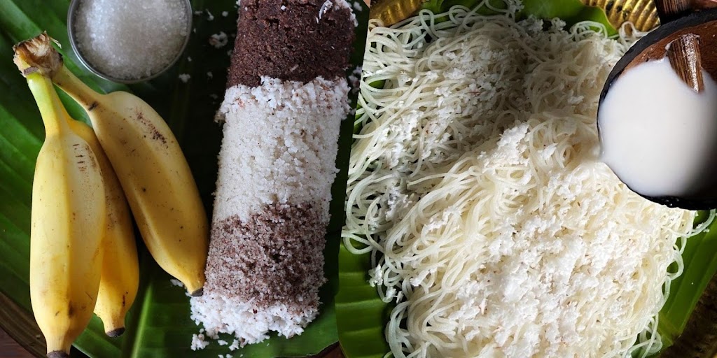 Theppakkulam Famous Amirtham Puttu Idiyappam Stall