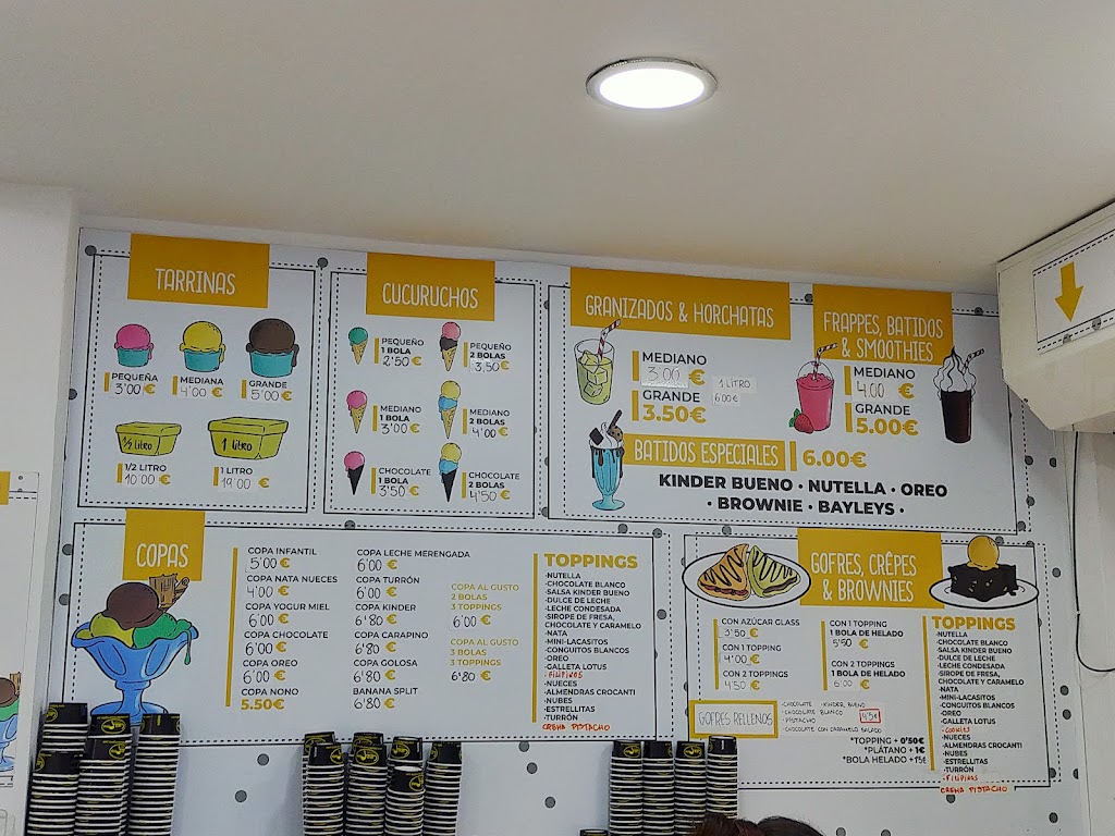 Heladeria Cafeteria CARAPINO — Carta