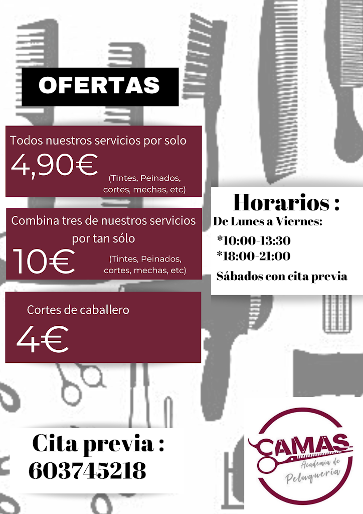 Academia de Peluqueria Camas — Carta