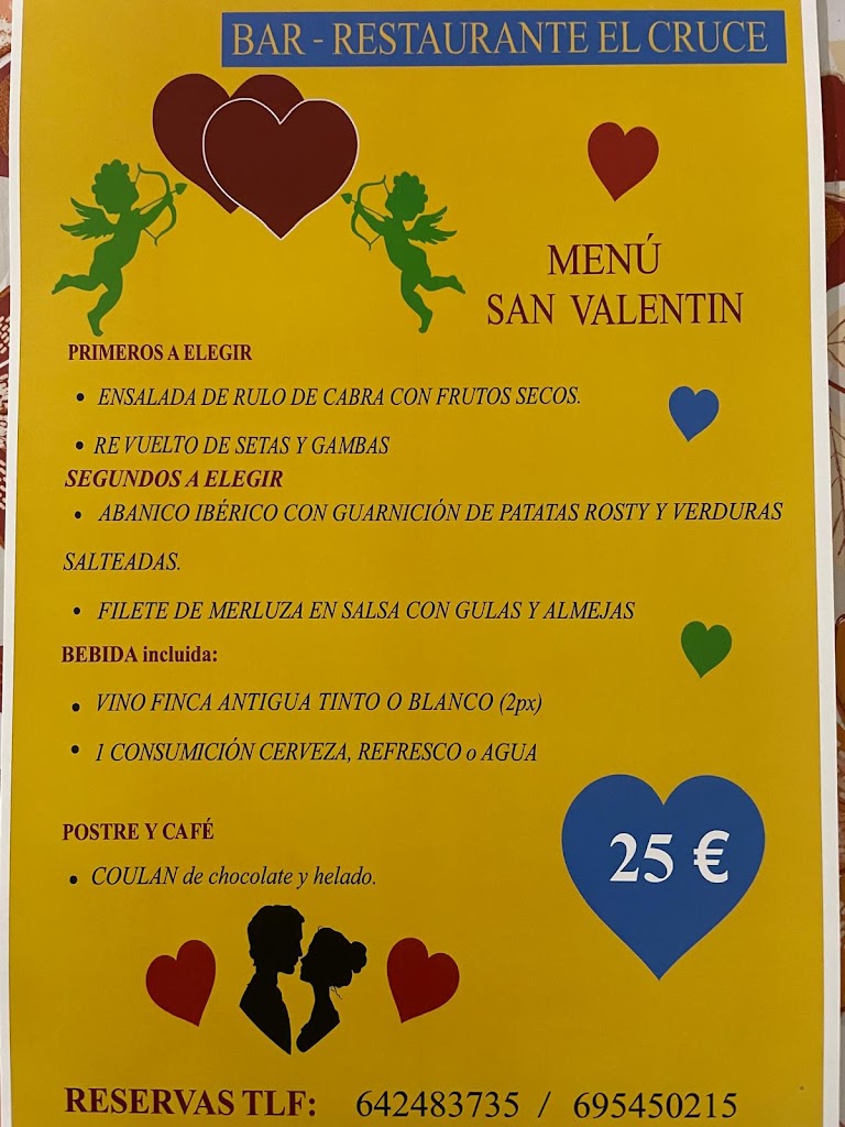 Bar Restaurante "El Cruce" Tarancon — Carta