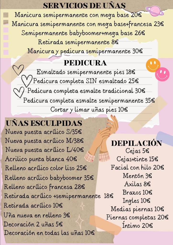 Natalia Beauty Centro de estetica — Carta