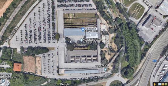 Instituto de Seguridad Publica de Cataluna (ISPC). Zona campo de tiro - Aparcamiento alumnos