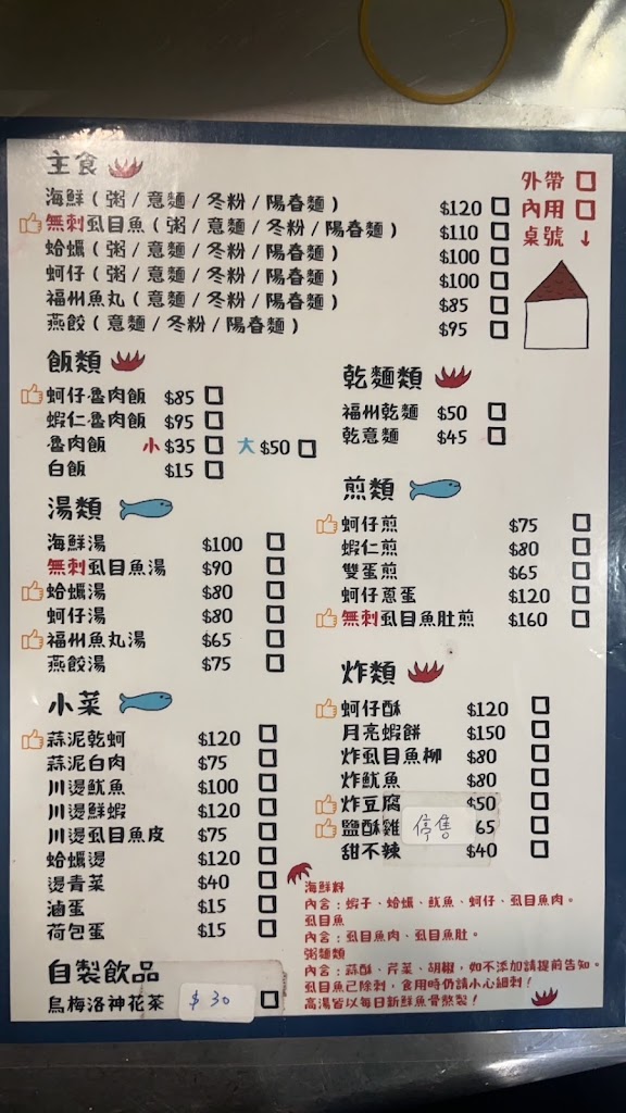 旭镹福州魚丸｜永和小吃｜海鮮粥｜蚵仔煎｜滷肉飯 的照片