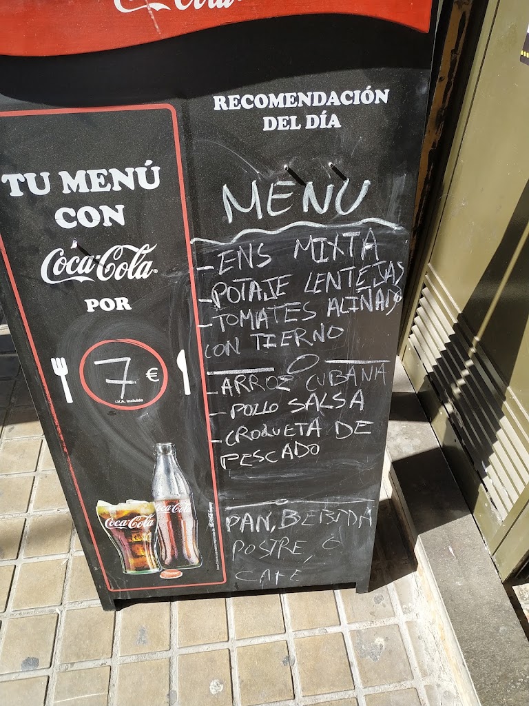 Cafeteria/pizzeria Cardenas — Carta