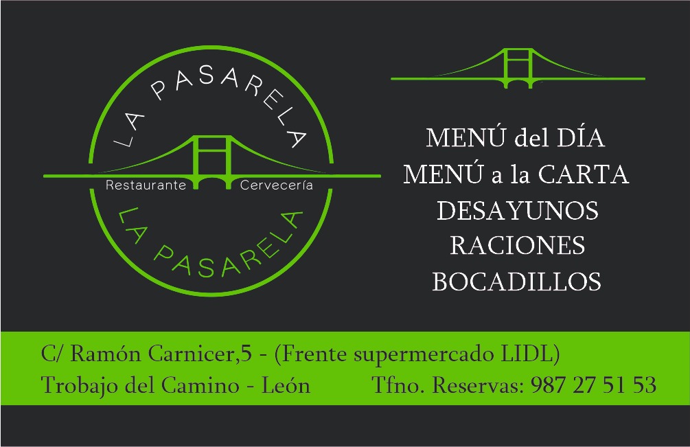 Cerveceria La Pasarela — Carta