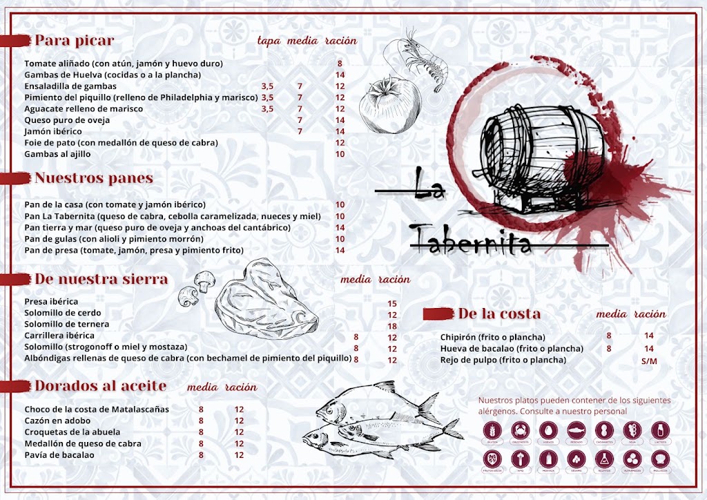 La Tabernita — Carta