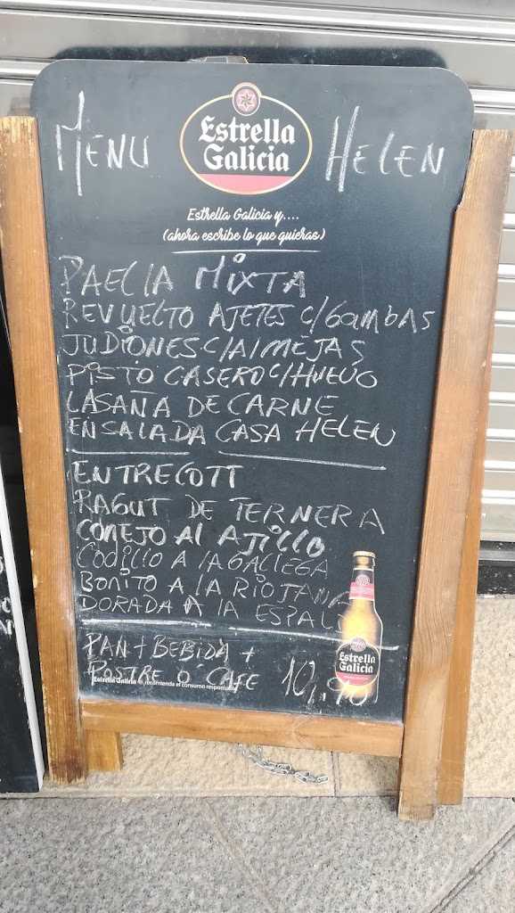 Cafeteria Helen — Carta