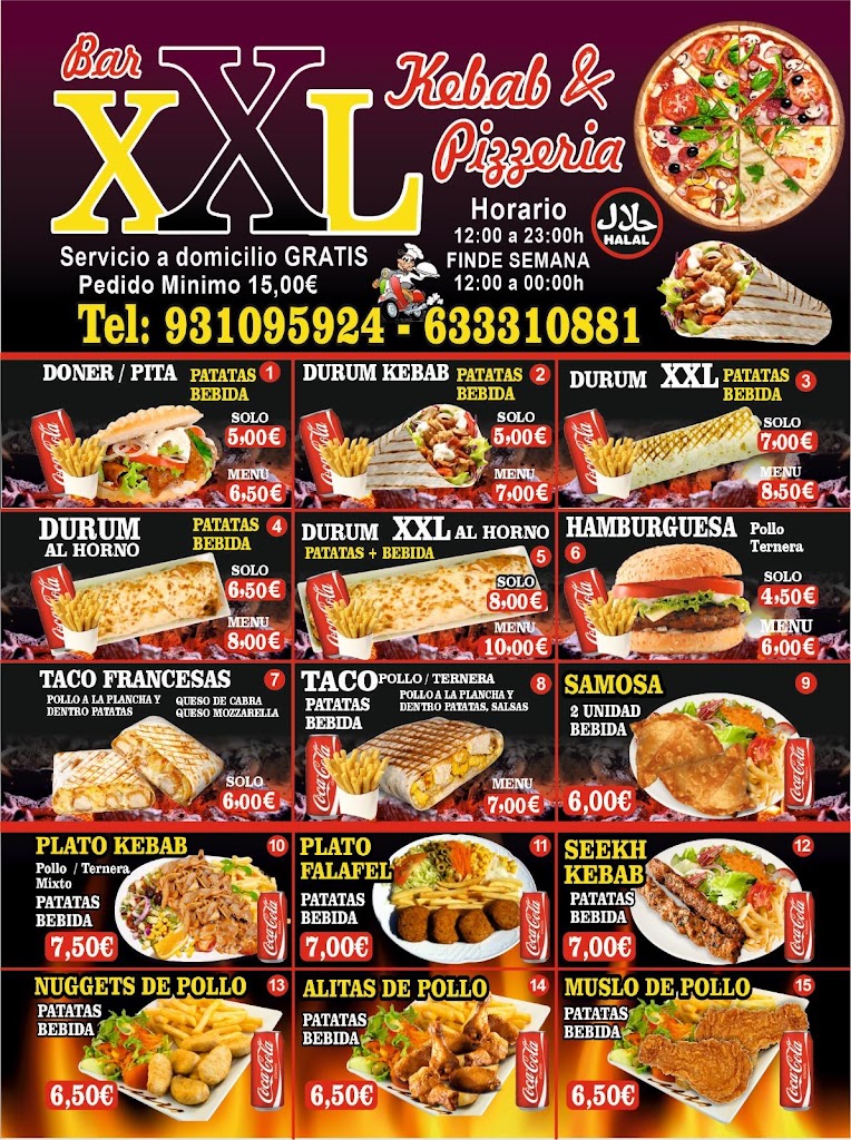 XXL Kebab (Halal) — Carta