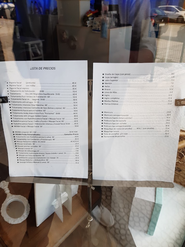 Bambu & Canela Centro de Estetica Integral. — Carta