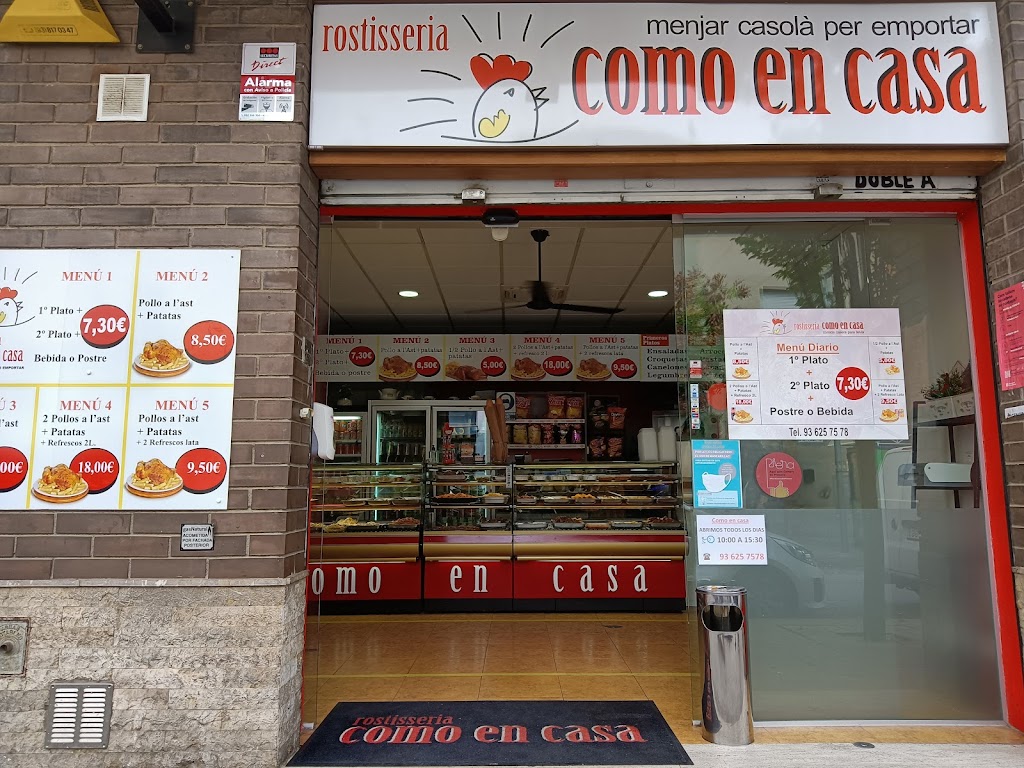 Rostisseria Como En Casa — Carta