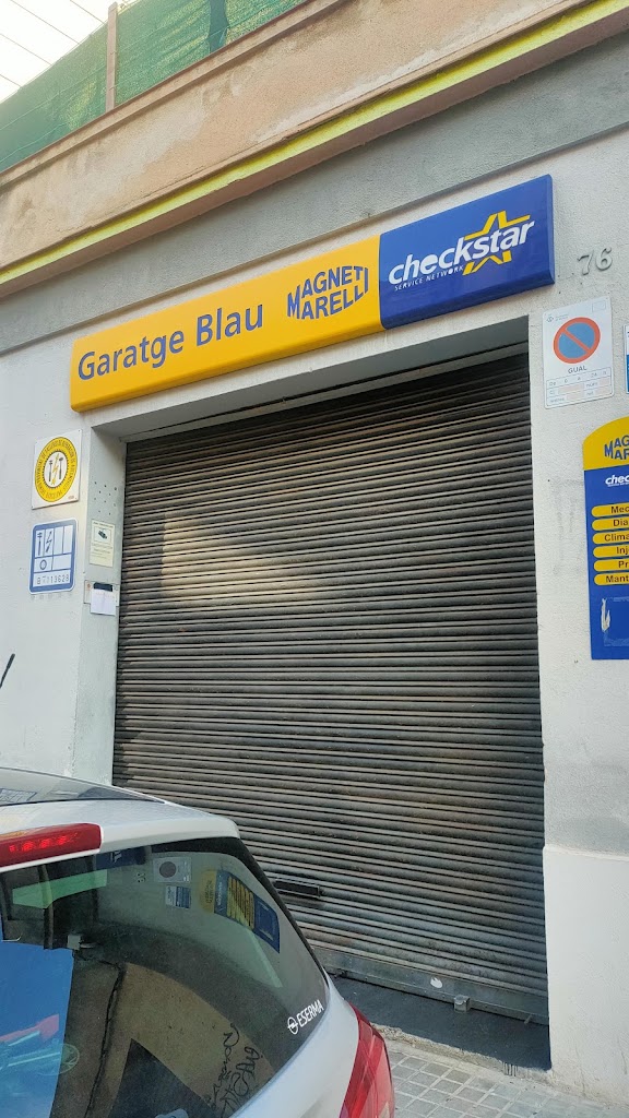 Taller de coches | Garatge blau | Electromecanica — Exterior