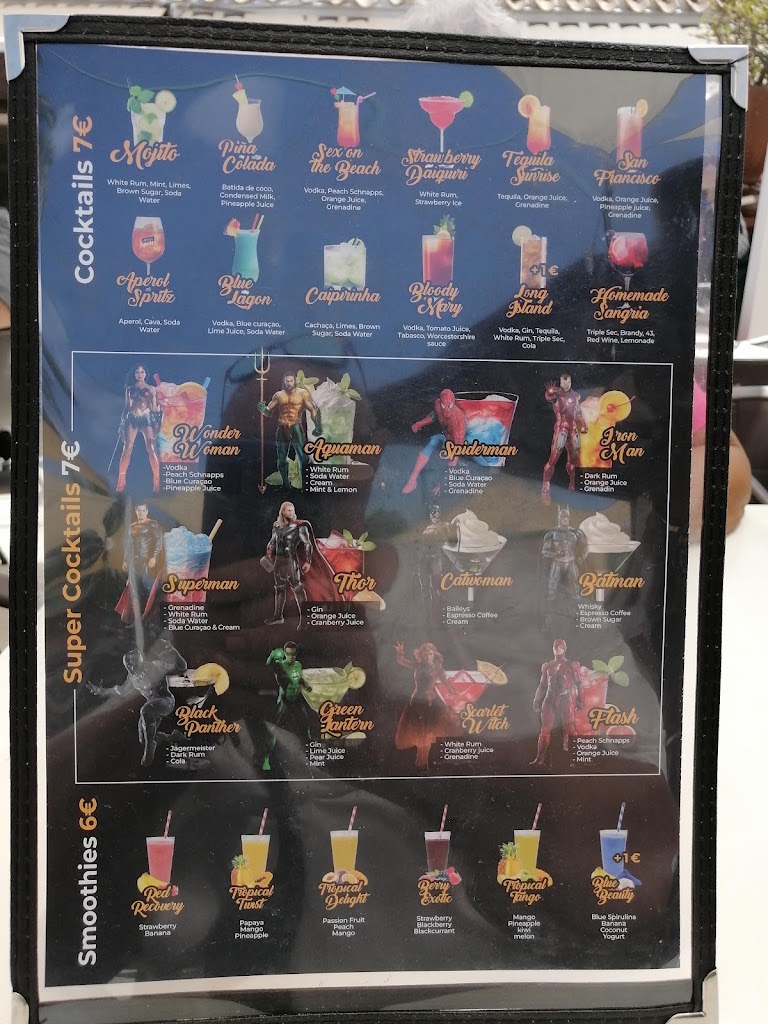 Los Angeles Torrevieja restaurante piscina — Carta
