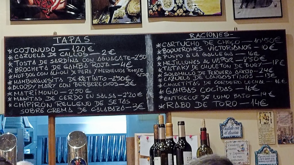 Taberna El Rincon de Lola — Carta