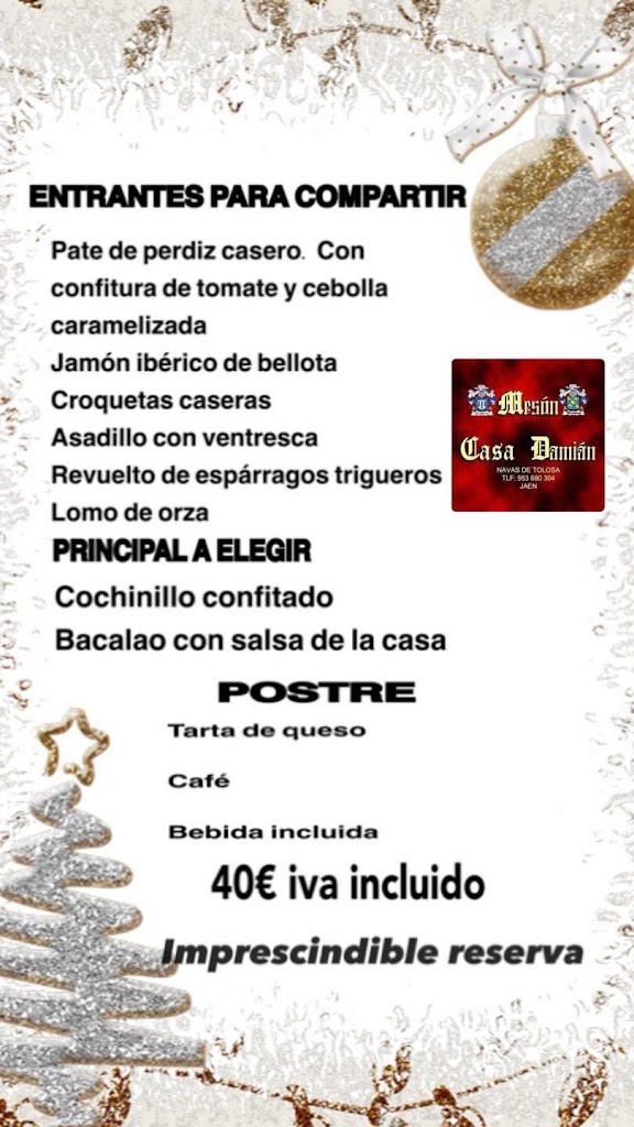 Meson "Casa Damian" — Carta
