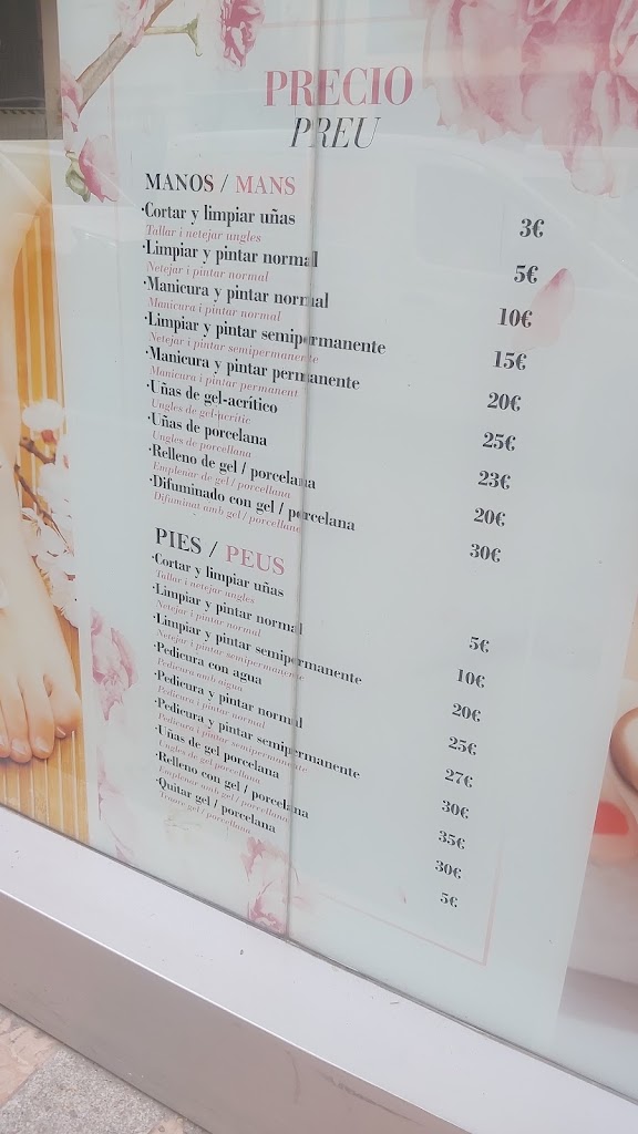 Salo d'ungles Queen Nails — Carta