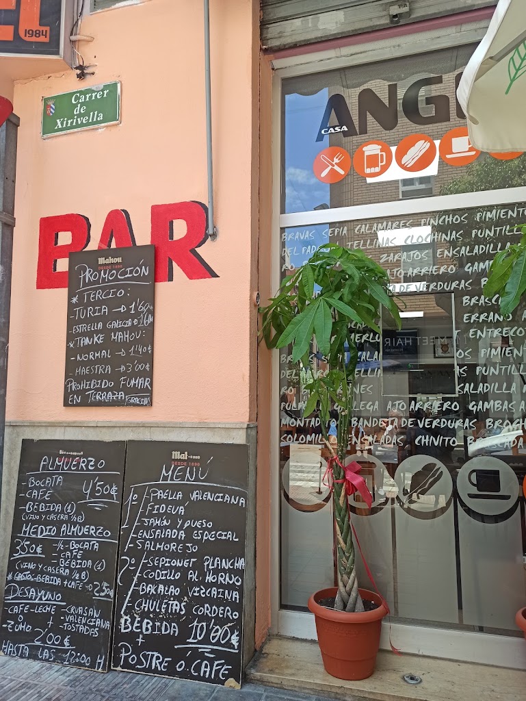Bar Casa angel — Carta