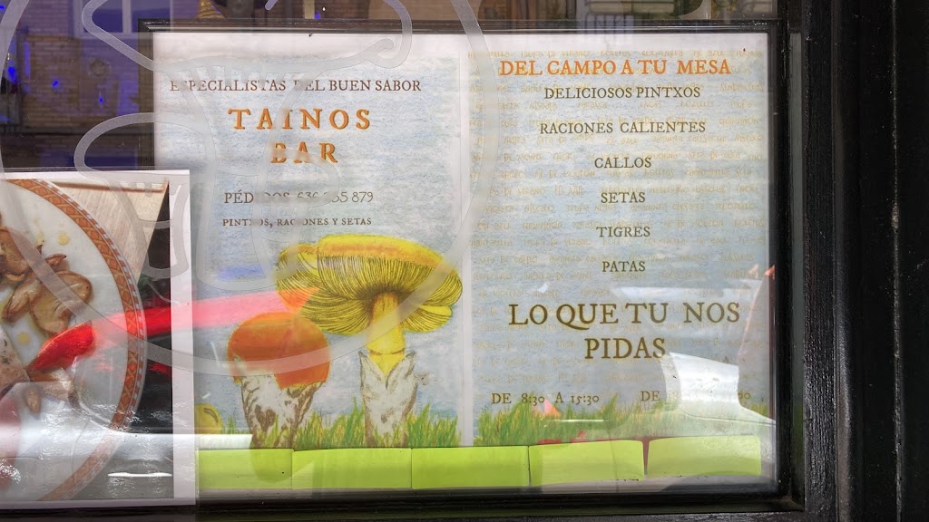 Bar Tainos — Carta