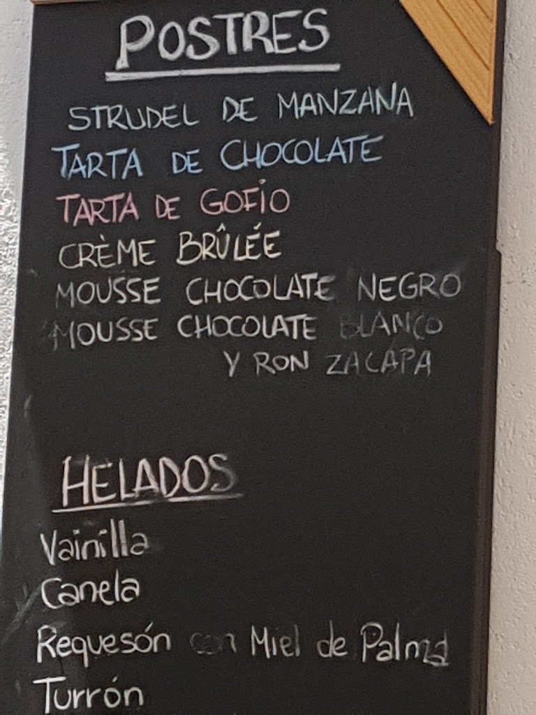 Restaurante Nelson — Carta