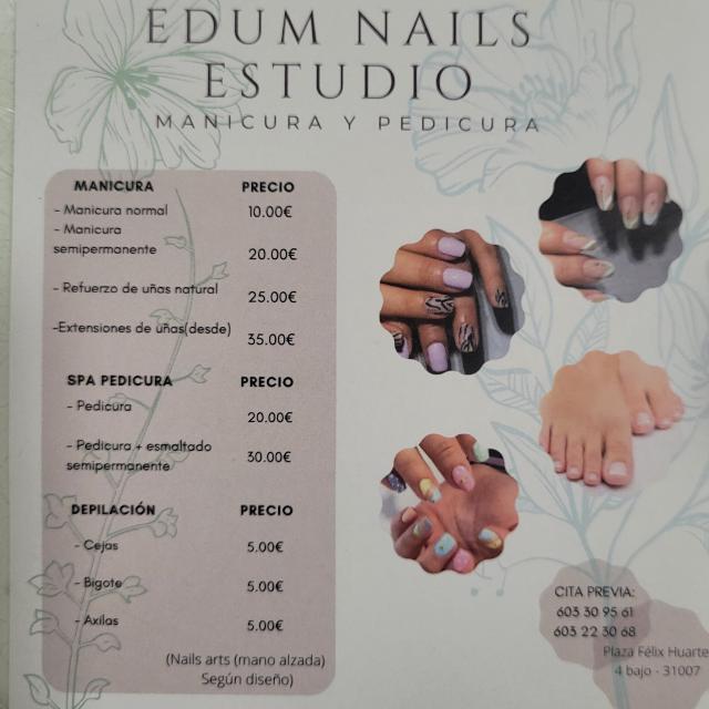 EDUM.NAILS.STUDIO Iturrama — Carta