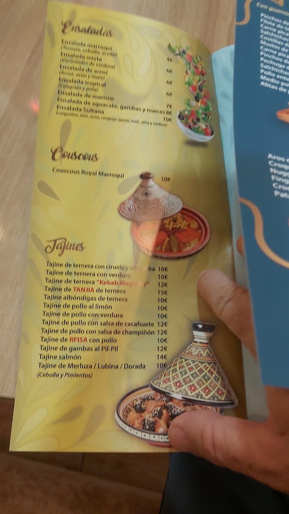 Restaurante Sultana — Carta