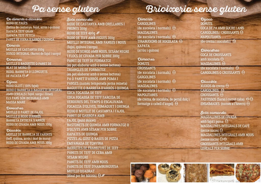Fleca tradicional Rebull — Carta