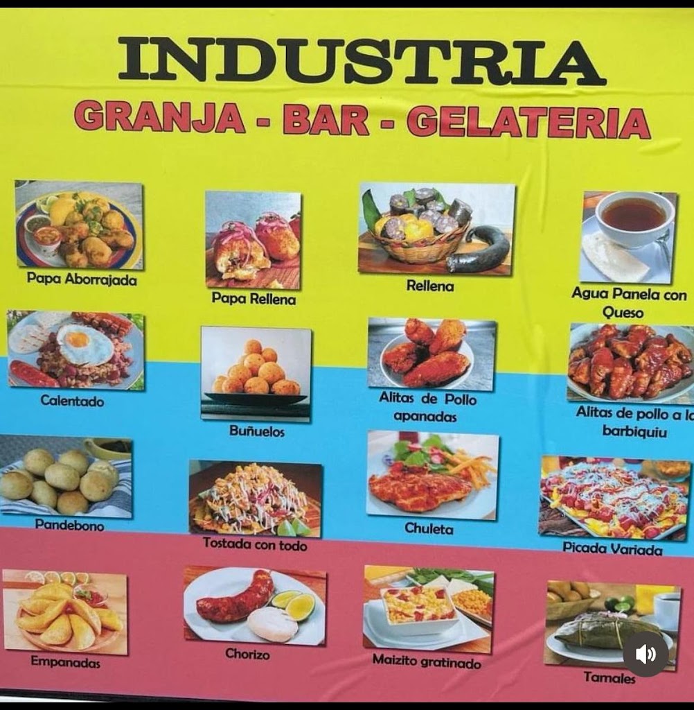 Bar Industria Comida Colombiana — Carta