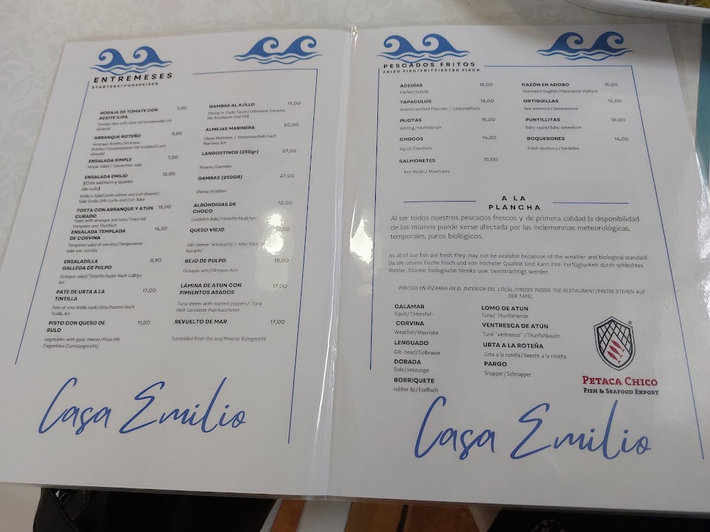 Casa Emilio de Rota — Carta