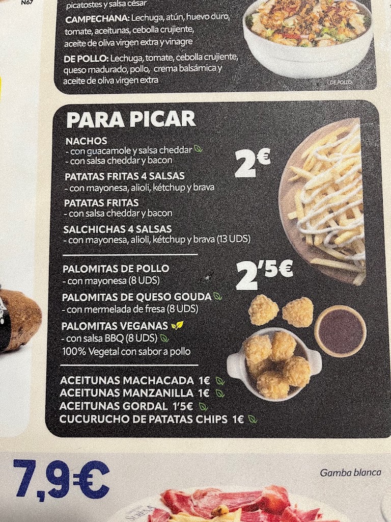 Cervecerias La Surena y 100 Montaditos — Carta