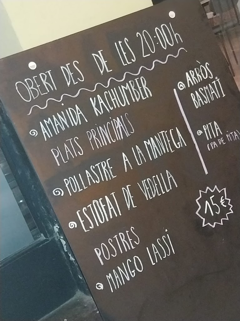 Cafe Petricor — Carta
