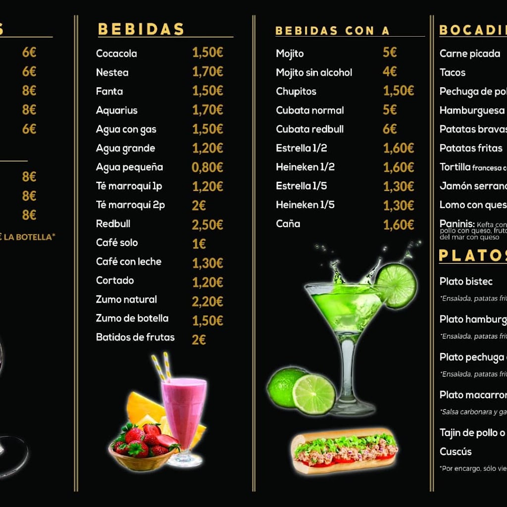 Versace Lounge Bar — Carta
