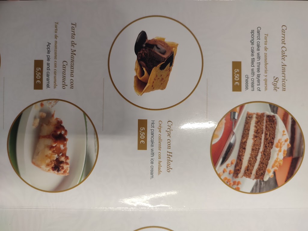 Heladeria California — Carta