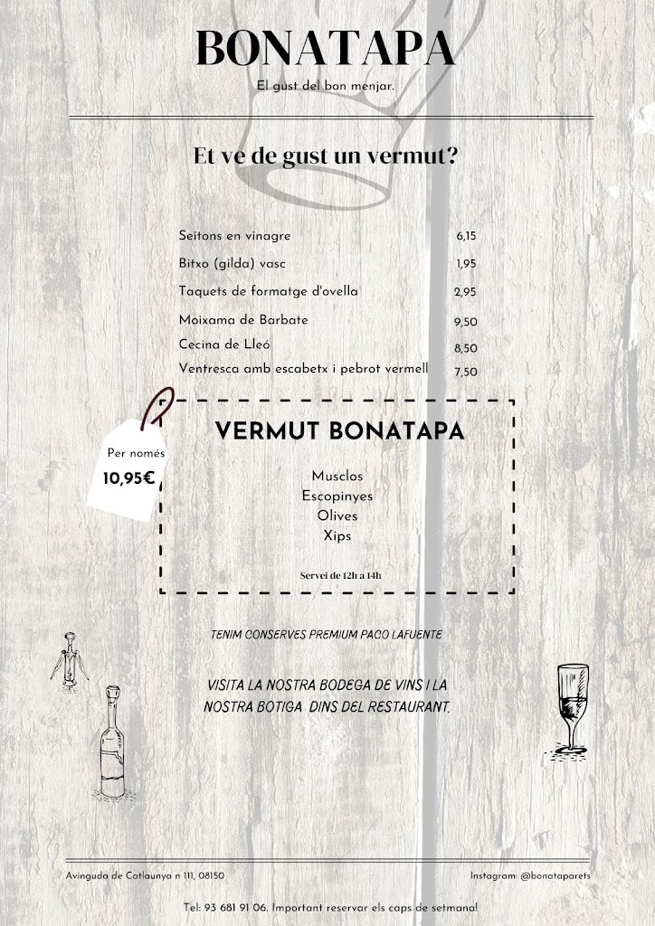 BONATAPA — Carta