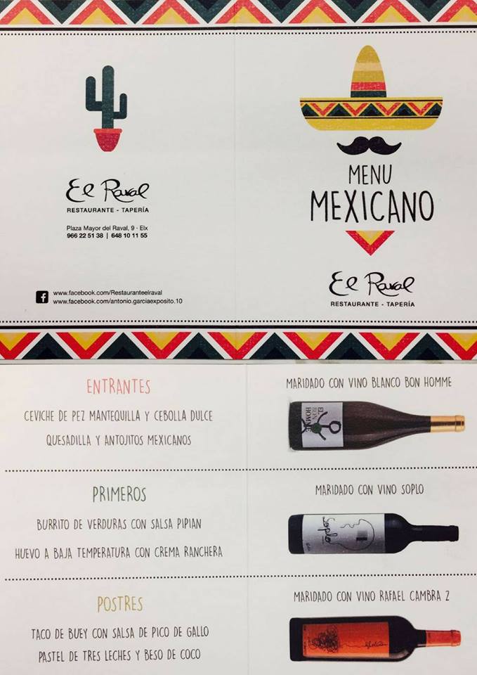 Restaurante El Raval | EXPERIENCIAS GASTRONOMICAS — Carta