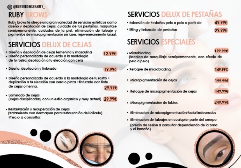 Peluqueria Lenny — Carta